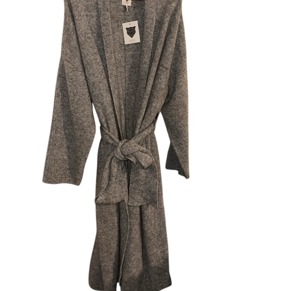 NWT LITA BY CIARA Love Language Oversize Ribbed Merino Wool Blend Wrap Coat-XL - Picture 7 of 12
